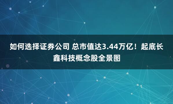 如何选择证券公司 总市值达3.44万亿！起底长鑫科技概念股全景图